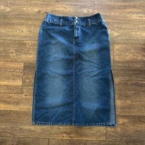 Squeeze Stephen Hardy Indigo Blue Denim Skirt
